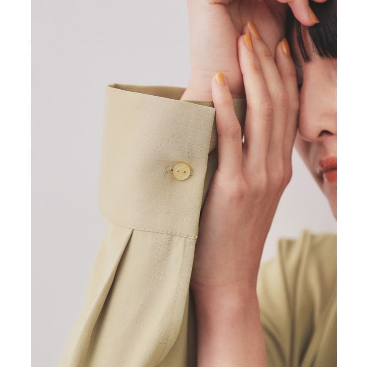 《andGIRL掲載》ビスチェセットシャツワンピース【洗濯機洗い可】 | OPAQUE.CLIP | 詳細画像20 