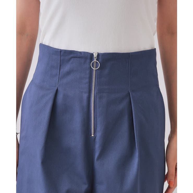 ハイウエストフロントZIPワイドパンツ【洗濯機洗い可】 | OPAQUE.CLIP | 詳細画像12 