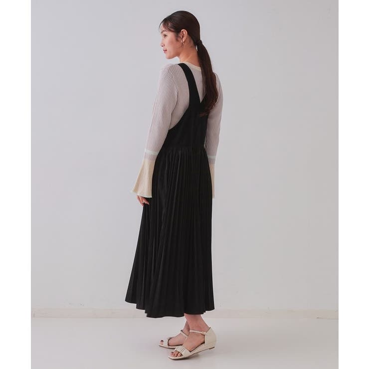 プリーツドッキングジャンパードレス【洗濯機洗い可】 | OPAQUE.CLIP | 詳細画像7 