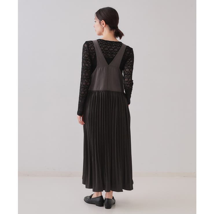 プリーツドッキングジャンパードレス【洗濯機洗い可】 | OPAQUE.CLIP | 詳細画像11 