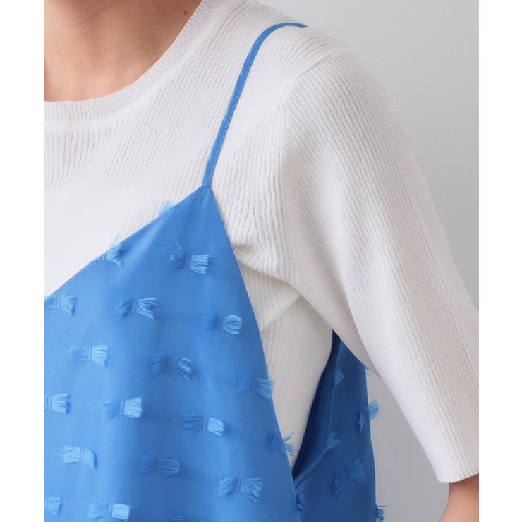 リボンジャカードキャミワンピース【洗濯機洗い可】 | OPAQUE.CLIP | 詳細画像14 