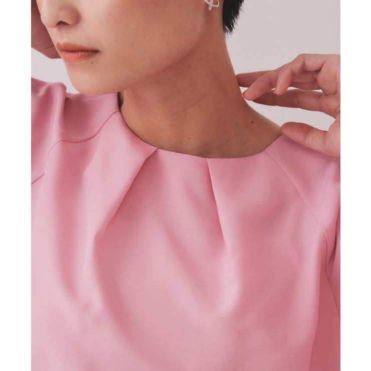 シャーリングスリーブブラウス【洗濯機洗い可】 | OPAQUE.CLIP | 詳細画像16 