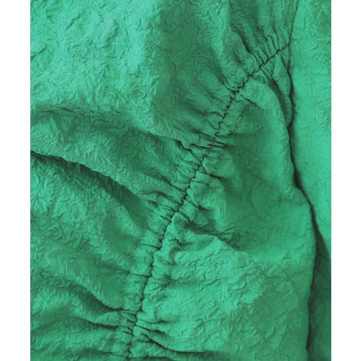 ふくれジャカードシャーリングデザインブラウス【洗濯機洗い可】 | OPAQUE.CLIP | 詳細画像12 