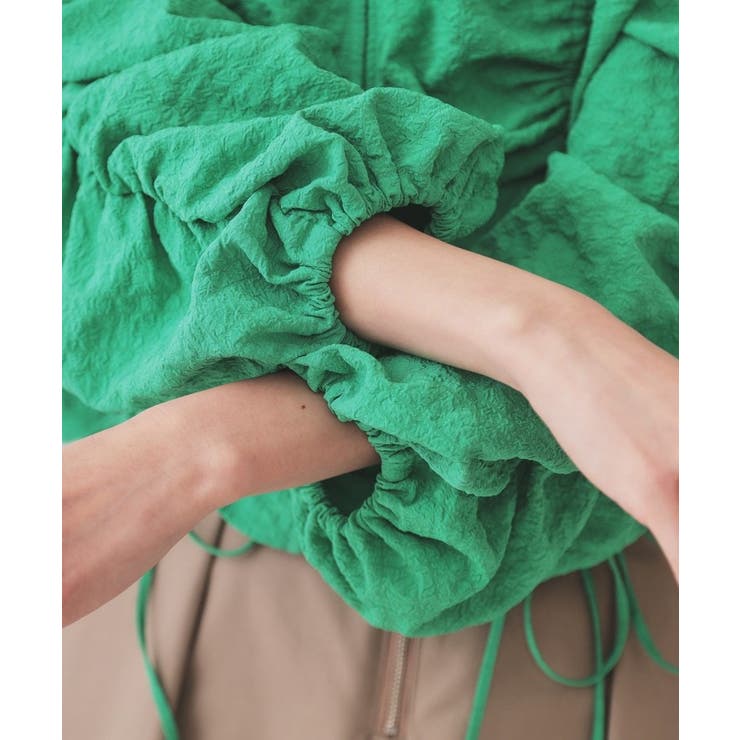 ふくれジャカードシャーリングデザインブラウス【洗濯機洗い可】 | OPAQUE.CLIP | 詳細画像18 