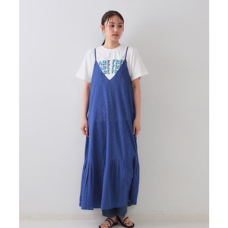 インドコットンアイレット刺繍キャミワンピース【洗える】 | OPAQUE.CLIP | 詳細画像12 