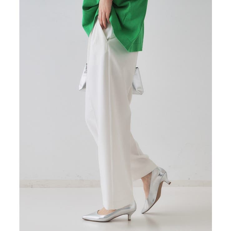 ストレッチタックワイドパンツ【洗濯機洗い可】 | OPAQUE.CLIP | 詳細画像4 