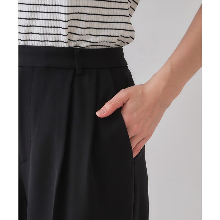 ストレッチタックワイドパンツ【洗濯機洗い可】 | OPAQUE.CLIP | 詳細画像16 