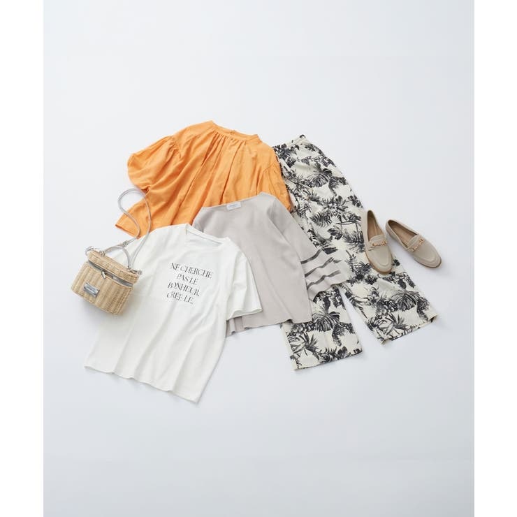 《6色展開》シアーボーダーフレアスリーブニット【洗濯機洗い可】 | OPAQUE.CLIP | 詳細画像68