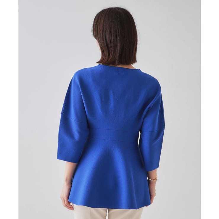 ランタンスリーブペプラムデザインニット【洗濯機洗い可/抗ピル】 | OPAQUE.CLIP | 詳細画像15 