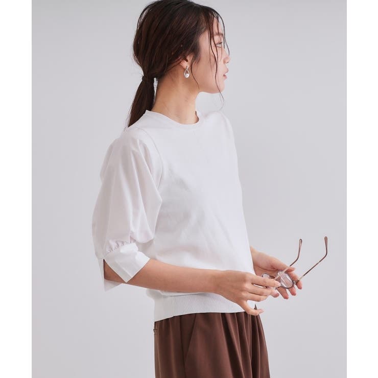 フハクスリーブドッキングニット【洗濯機洗い可】 | OPAQUE.CLIP | 詳細画像28