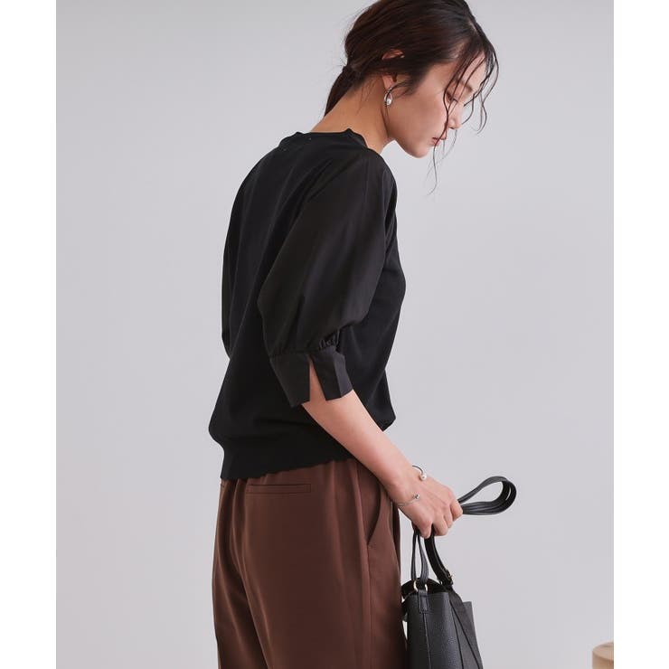 フハクスリーブドッキングニット【洗濯機洗い可】 | OPAQUE.CLIP | 詳細画像33