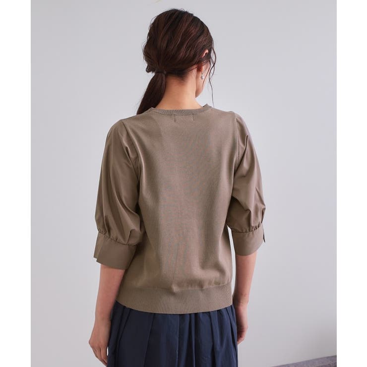 フハクスリーブドッキングニット【洗濯機洗い可】 | OPAQUE.CLIP | 詳細画像47