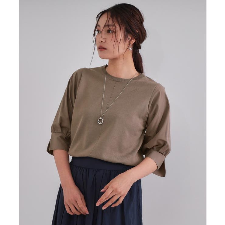 フハクスリーブドッキングニット【洗濯機洗い可】 | OPAQUE.CLIP | 詳細画像52