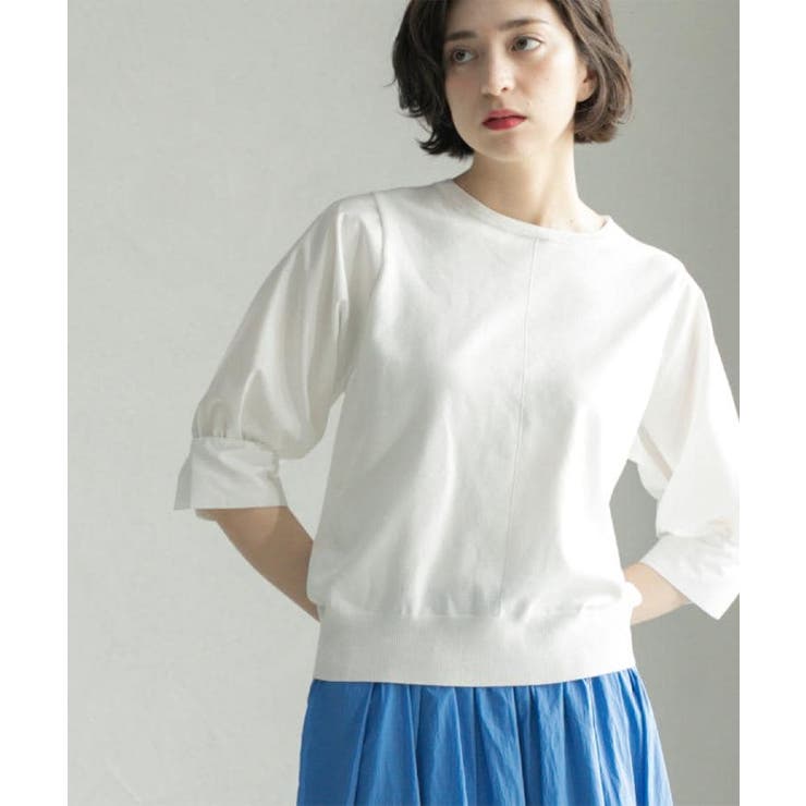 フハクスリーブドッキングニット【洗濯機洗い可】 | OPAQUE.CLIP | 詳細画像1