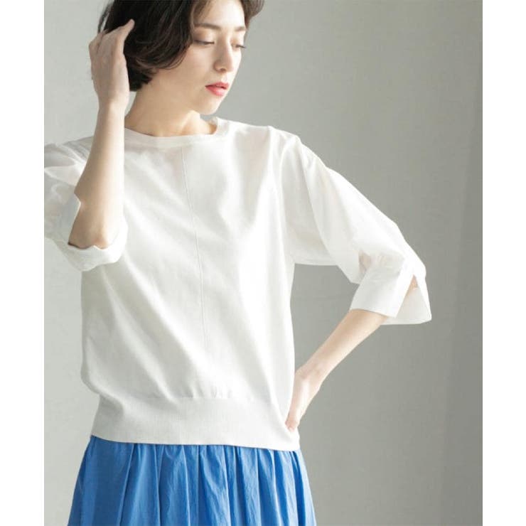 フハクスリーブドッキングニット【洗濯機洗い可】 | OPAQUE.CLIP | 詳細画像2