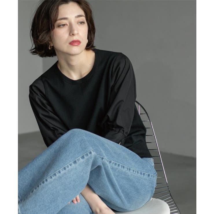 フハクスリーブドッキングニット【洗濯機洗い可】 | OPAQUE.CLIP | 詳細画像11