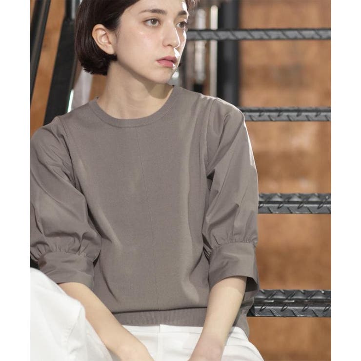 フハクスリーブドッキングニット【洗濯機洗い可】 | OPAQUE.CLIP | 詳細画像15