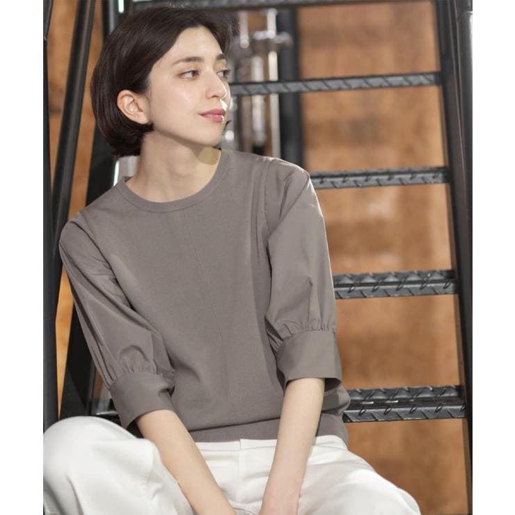 フハクスリーブドッキングニット【洗濯機洗い可】 | OPAQUE.CLIP | 詳細画像16