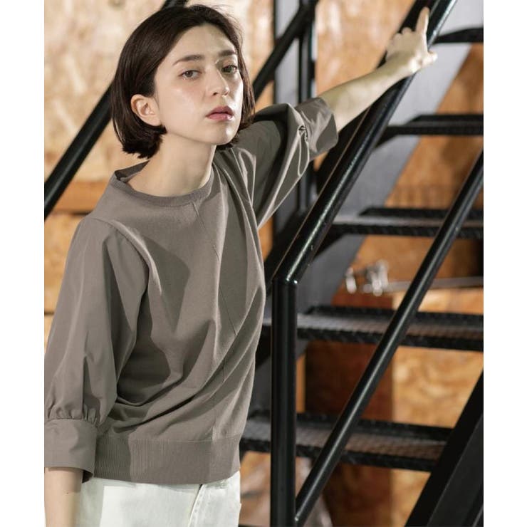 フハクスリーブドッキングニット【洗濯機洗い可】 | OPAQUE.CLIP | 詳細画像18