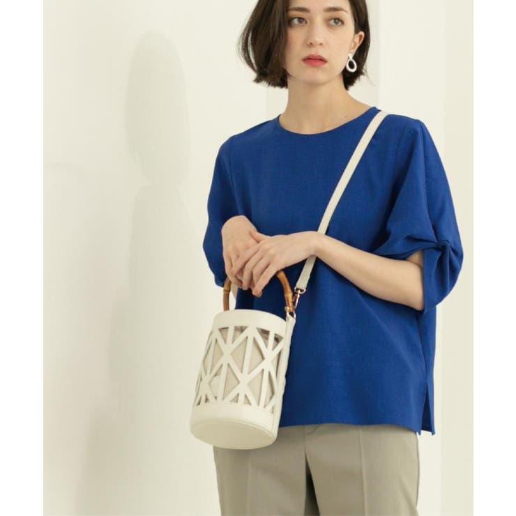 リネンライクタックスリーブブラウス【洗濯機洗い可/吸水速乾/接触冷感】 | OPAQUE.CLIP | 詳細画像28 