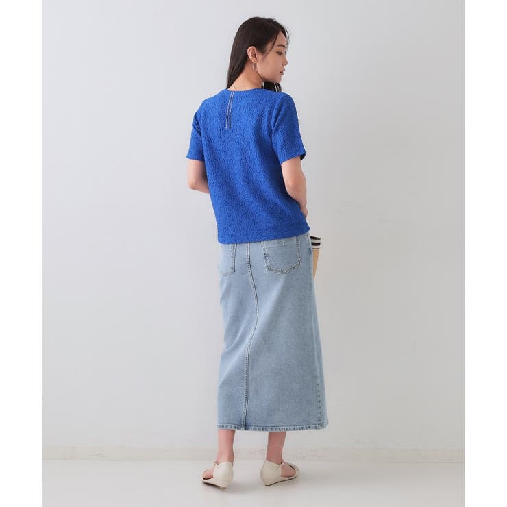 ふくれジャカードショートカットソー【洗濯機洗い可】 | OPAQUE.CLIP | 詳細画像15 