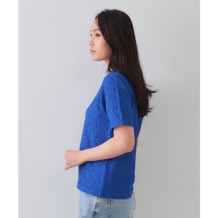 ふくれジャカードショートカットソー【洗濯機洗い可】 | OPAQUE.CLIP | 詳細画像18 