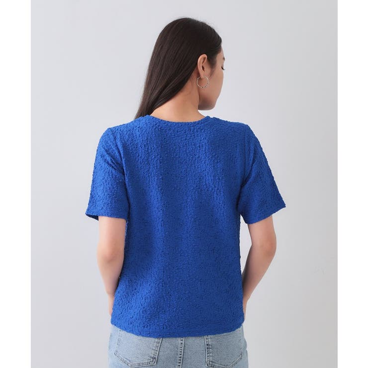 ふくれジャカードショートカットソー【洗濯機洗い可】 | OPAQUE.CLIP | 詳細画像19 