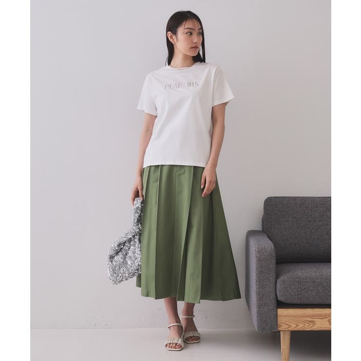 刺繍＆スパンコールロゴTシャツ【洗濯機洗い可】 | OPAQUE.CLIP | 詳細画像32 