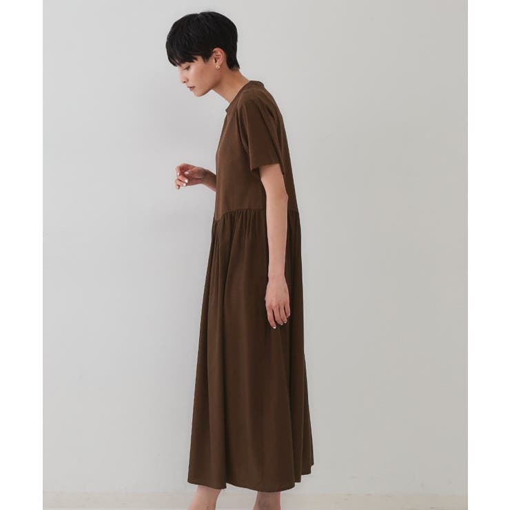 アシメドッキングフレアワンピース【洗濯機洗い可】 | OPAQUE.CLIP | 詳細画像14 