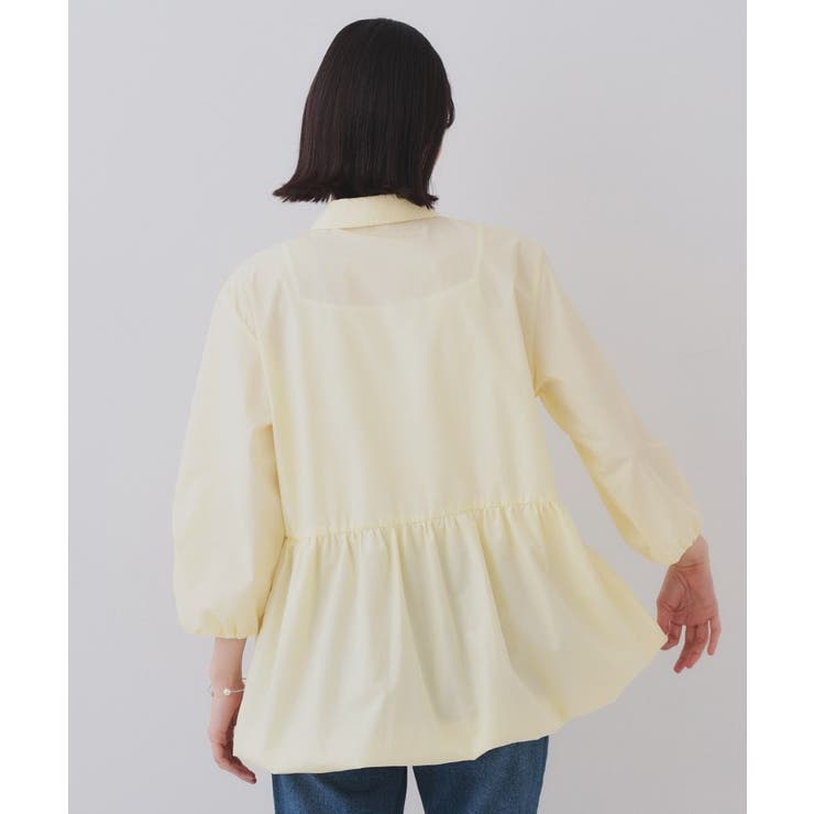 裾バルーンペプラムシャツ【洗濯機洗い可】 | OPAQUE.CLIP | 詳細画像15 