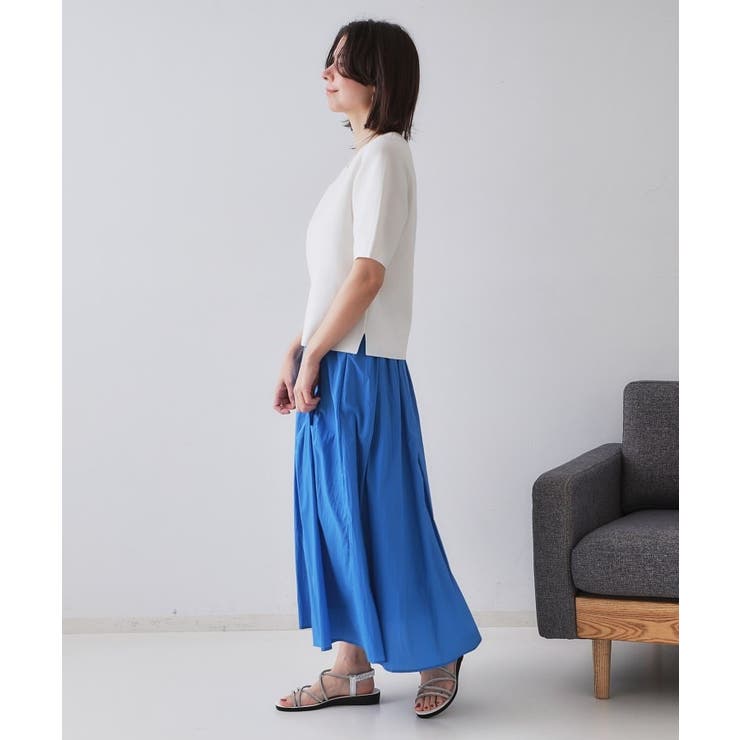 カーブスリーブニット【UV/洗濯機洗い可】 | OPAQUE.CLIP | 詳細画像37 