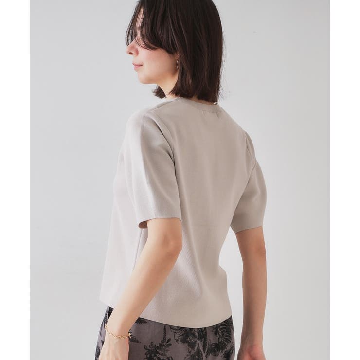 カーブスリーブニット【UV/洗濯機洗い可】 | OPAQUE.CLIP | 詳細画像50 