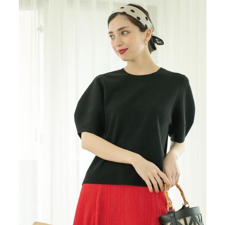 カーブスリーブニット【UV/洗濯機洗い可】 | OPAQUE.CLIP | 詳細画像8 