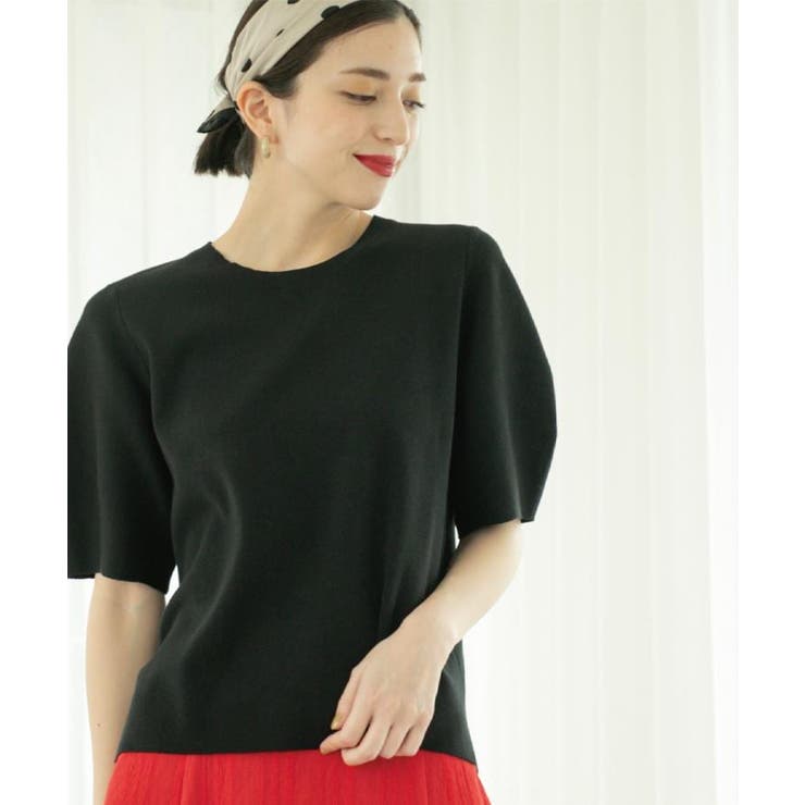 カーブスリーブニット【UV/洗濯機洗い可】 | OPAQUE.CLIP | 詳細画像10 