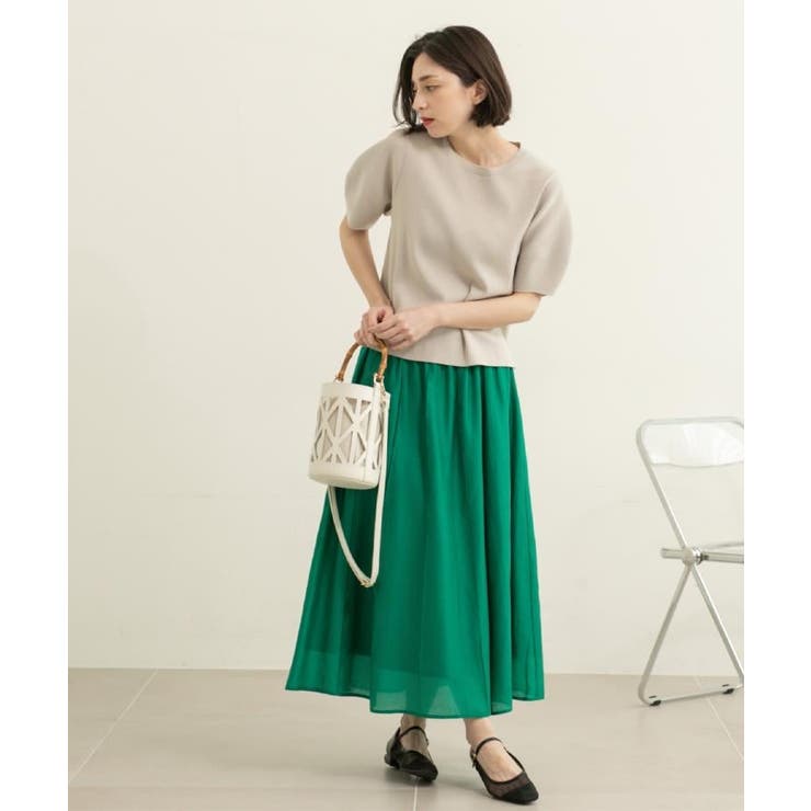 カーブスリーブニット【UV/洗濯機洗い可】 | OPAQUE.CLIP | 詳細画像24 