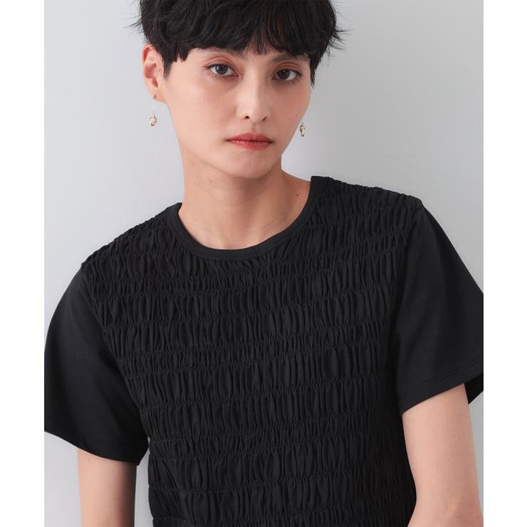 シャーリングショートTシャツ【洗濯機洗い可】 | OPAQUE.CLIP | 詳細画像5 