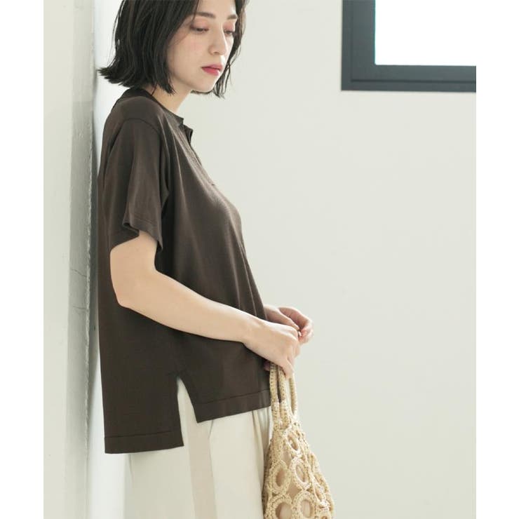 スキッパーニット【UV/接触冷感/抗ピル/洗濯機洗い可】 | OPAQUE.CLIP | 詳細画像13 