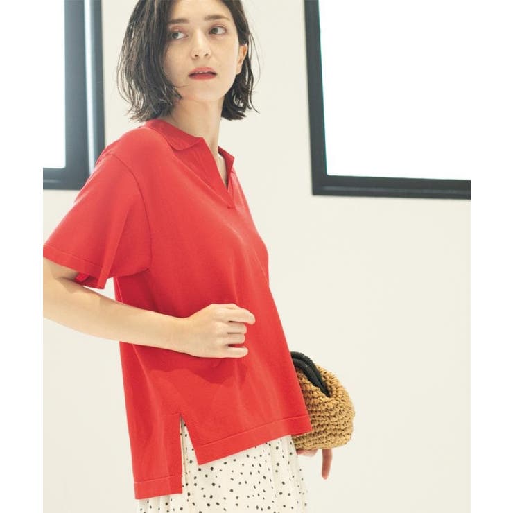 スキッパーニット【UV/接触冷感/抗ピル/洗濯機洗い可】 | OPAQUE.CLIP | 詳細画像18 