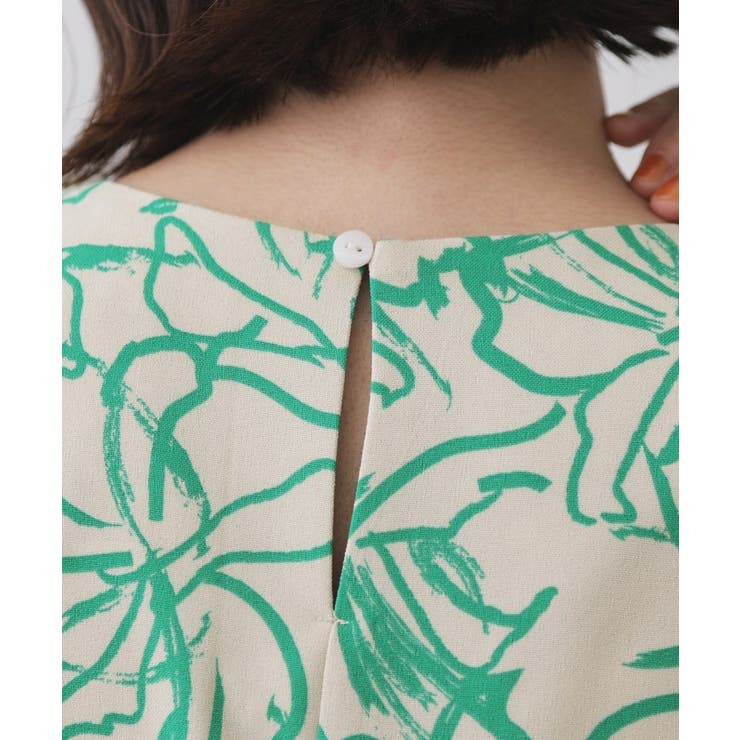 手書き風プリントワンピース【洗濯機洗い可】 | OPAQUE.CLIP | 詳細画像13 