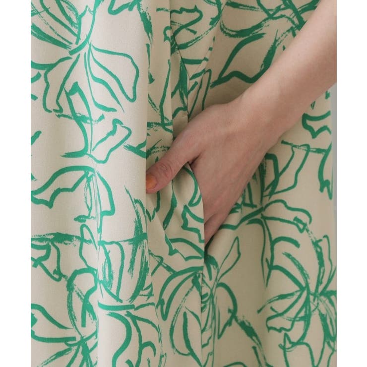 手書き風プリントワンピース【洗濯機洗い可】 | OPAQUE.CLIP | 詳細画像15 