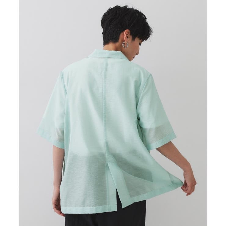 シアーハーフスリーブテーラードジャケット【洗える】 | OPAQUE.CLIP | 詳細画像11 