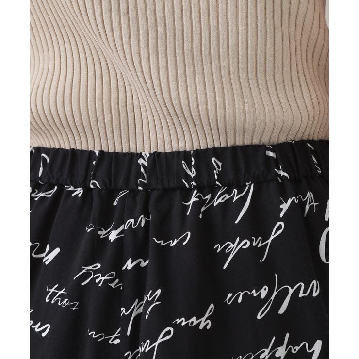 レタープリントイージーワイドパンツ【洗濯機洗い可】 | OPAQUE.CLIP | 詳細画像13 