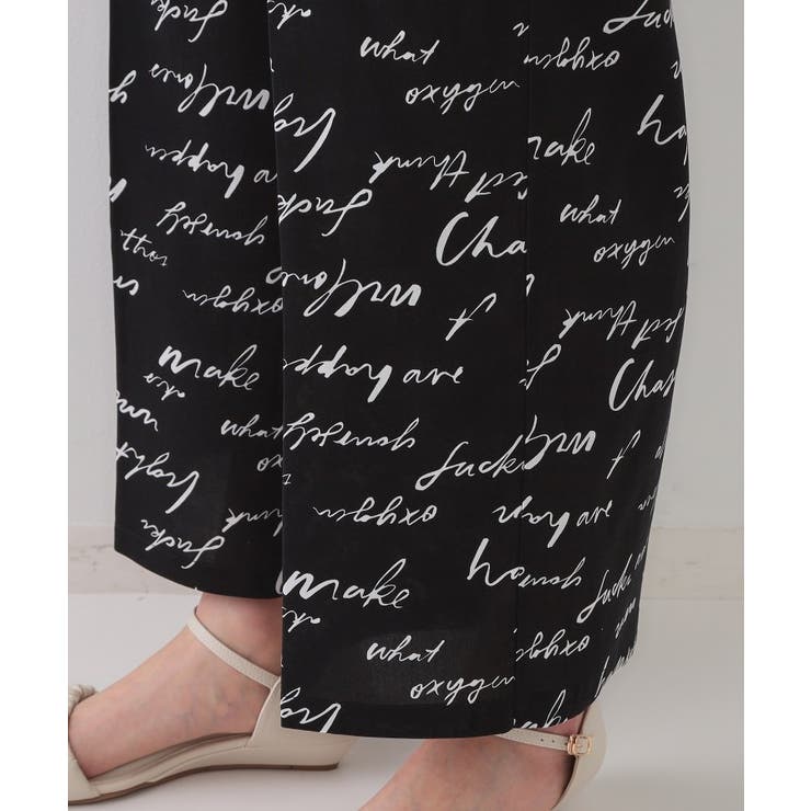 レタープリントイージーワイドパンツ【洗濯機洗い可】 | OPAQUE.CLIP | 詳細画像15 