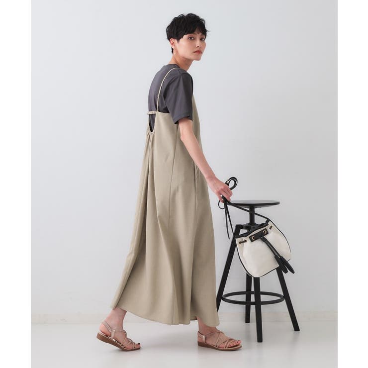 リネンライクキャミワンピース【洗濯機洗い可】 | OPAQUE.CLIP | 詳細画像3 