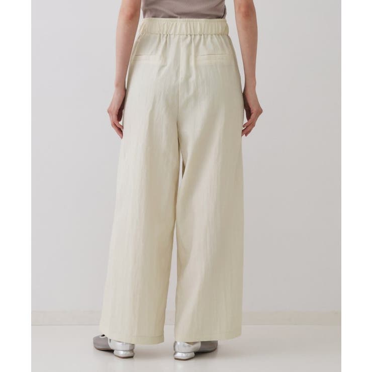 ナイロン混イージーワイドパンツ【洗濯機洗い可】 | OPAQUE.CLIP | 詳細画像11 