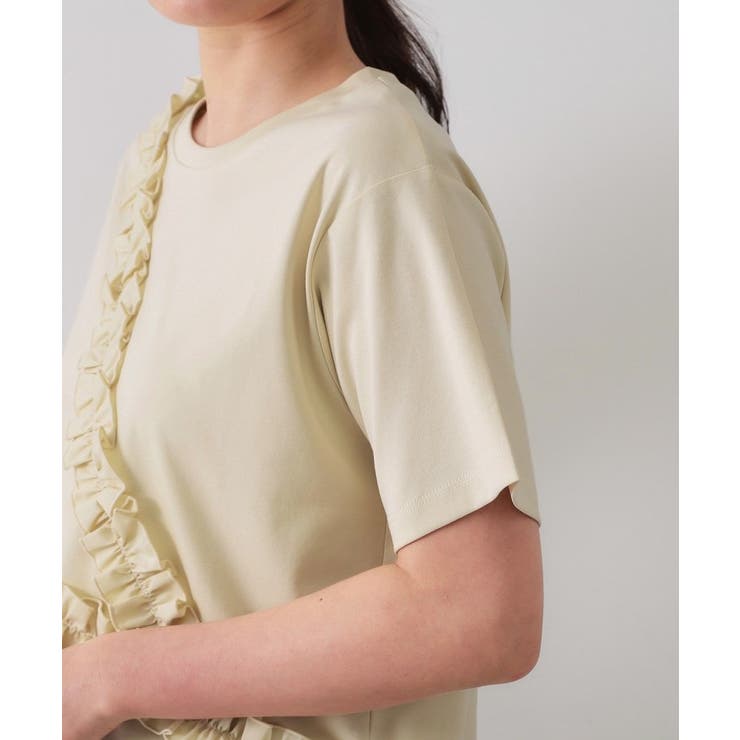 《美人百花掲載》アシメフリルドッキングカットソー【洗濯機洗い可】 | OPAQUE.CLIP | 詳細画像17 