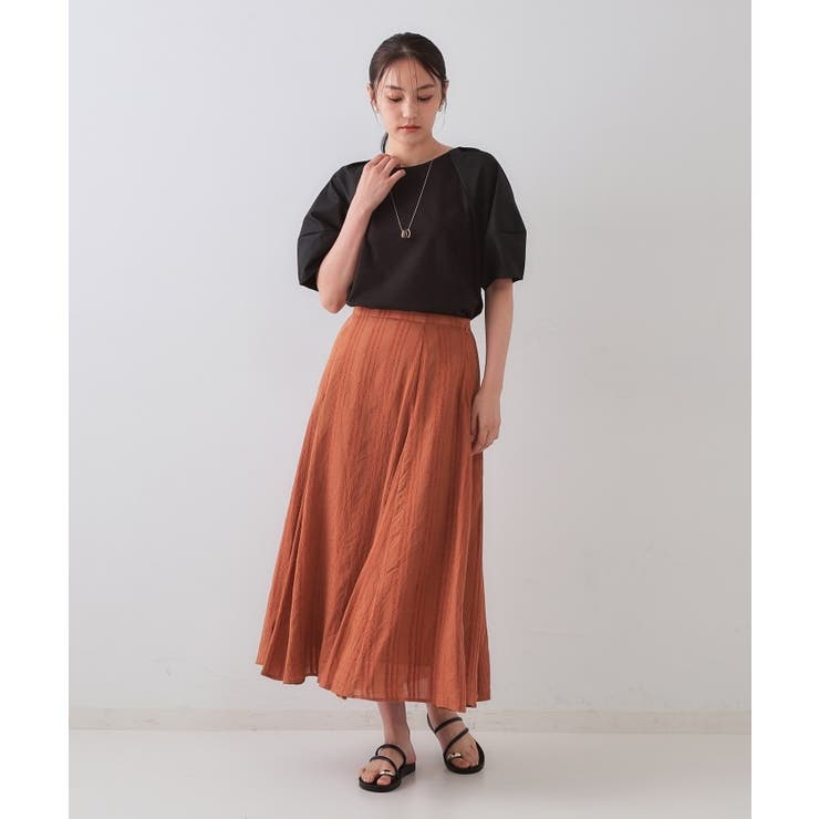 《S-LLサイズ》ランタンスリーブトップス【UV/接触冷感/洗濯機洗い可】 | OPAQUE.CLIP | 詳細画像6 