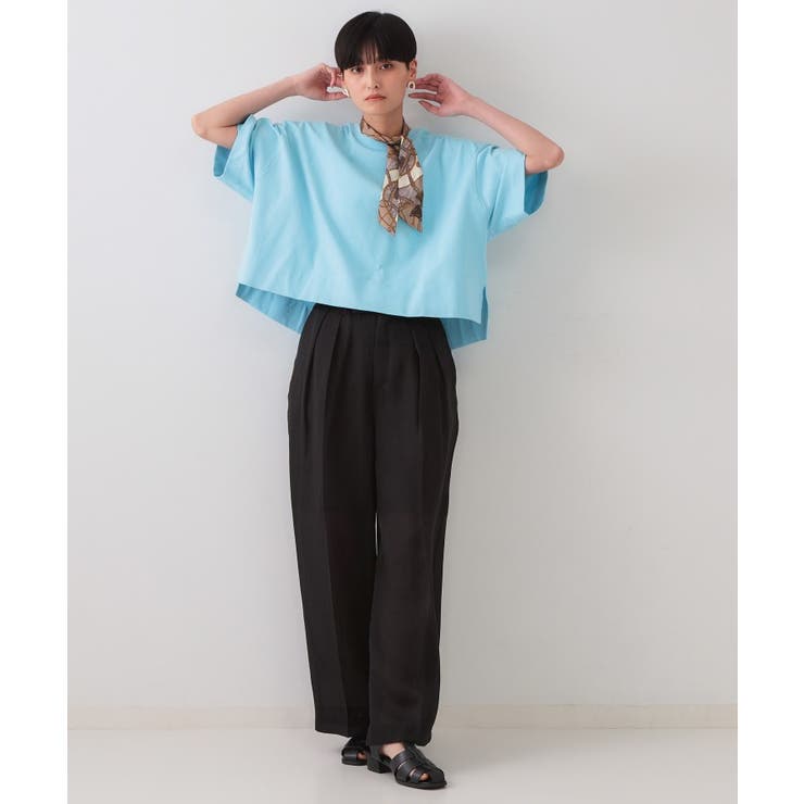 シアータックワイドパンツ【洗濯機洗い可】 | OPAQUE.CLIP | 詳細画像3 