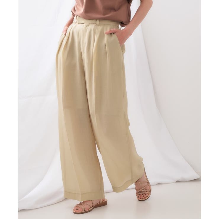 シアータックワイドパンツ【洗濯機洗い可】 | OPAQUE.CLIP | 詳細画像5 