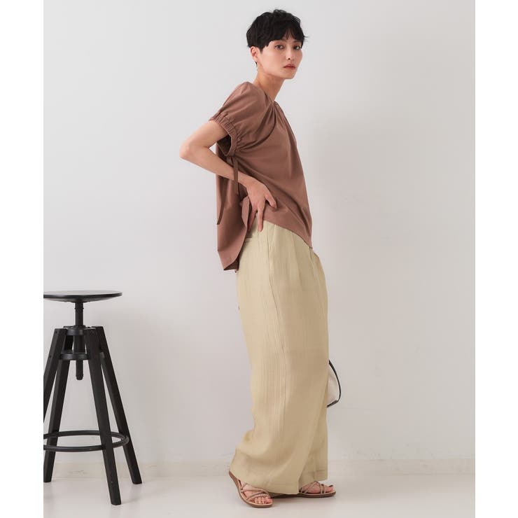 シアータックワイドパンツ【洗濯機洗い可】 | OPAQUE.CLIP | 詳細画像7 